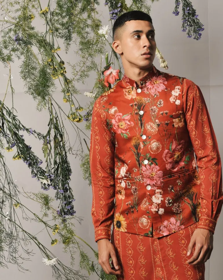 Red Riviera Kurta & Pajama