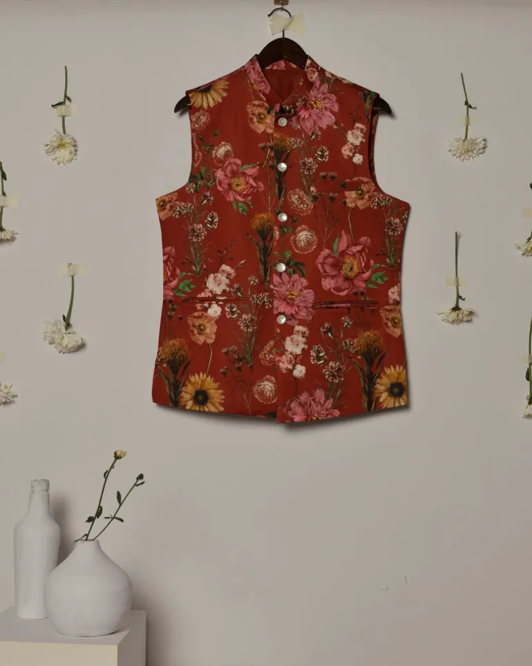 Red Riviera Kurta & Pajama