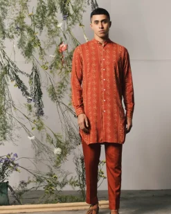Red Riviera Kurta & Pajama