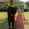 Red Sareena Lehenga