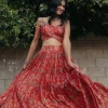 Red Sasha Lehenga