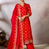 Red Trinkets Kurta Set