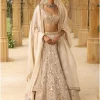Rose Gold Coconut Embroidered Lehenga Set