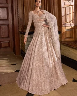 Rose Gold Lehenga Set