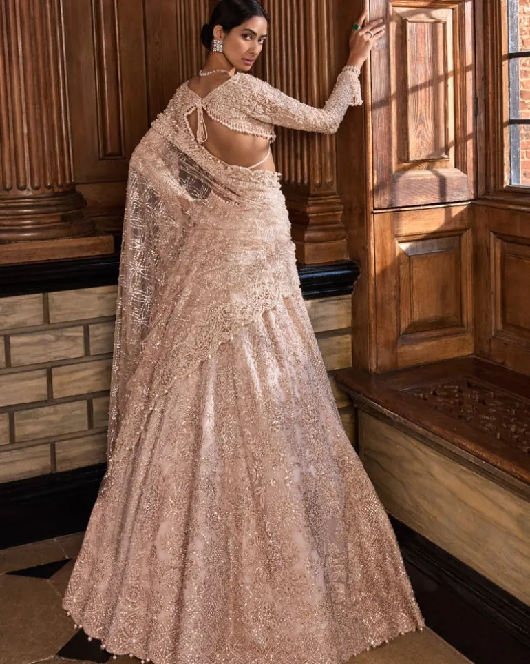 Rose Gold Lehenga Set