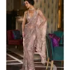 Rose Gold Sequin Sari