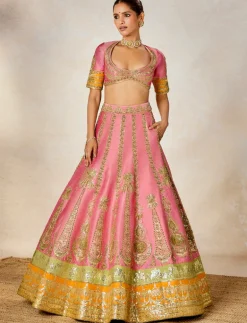 Rose Thandai Lehenga Set