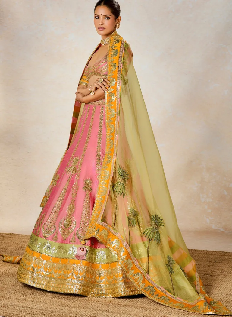 Rose Thandai Lehenga Set