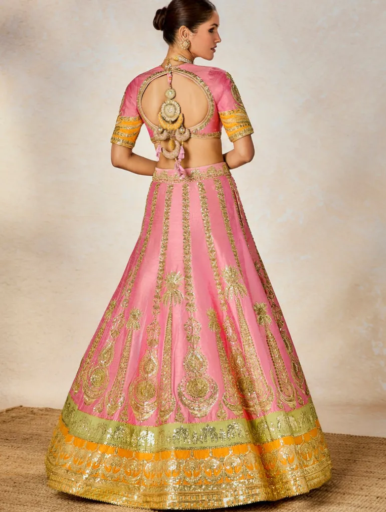 Rose Thandai Lehenga Set