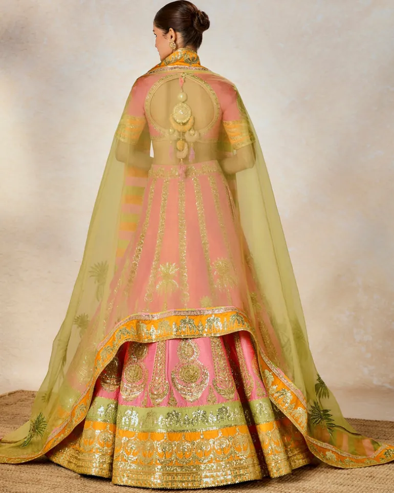 Rose Thandai Lehenga Set