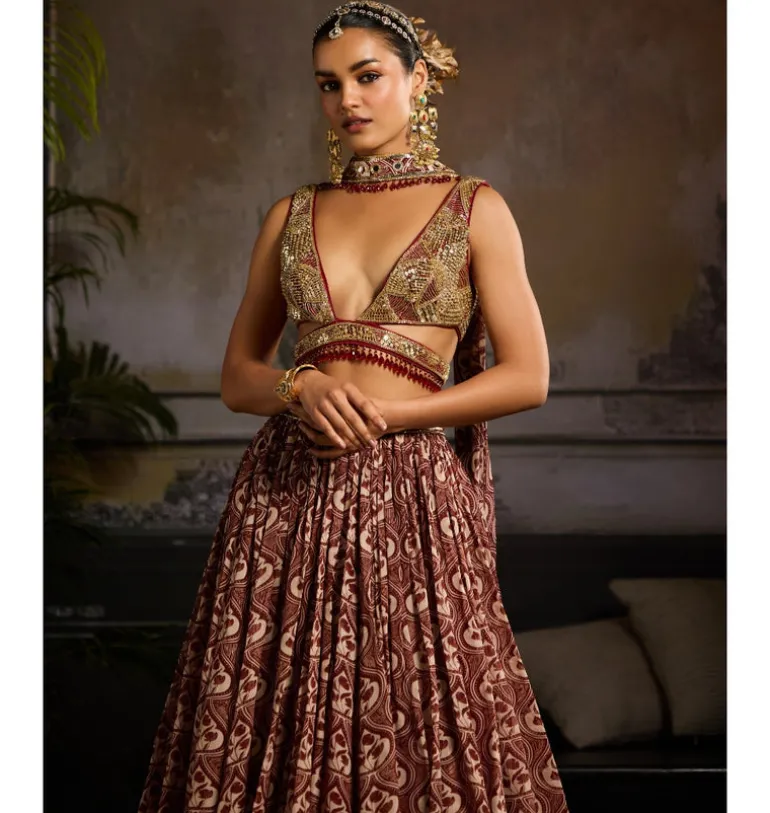 Ruby Embers Lehenga Set