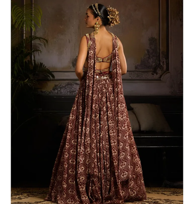 Ruby Embers Lehenga Set