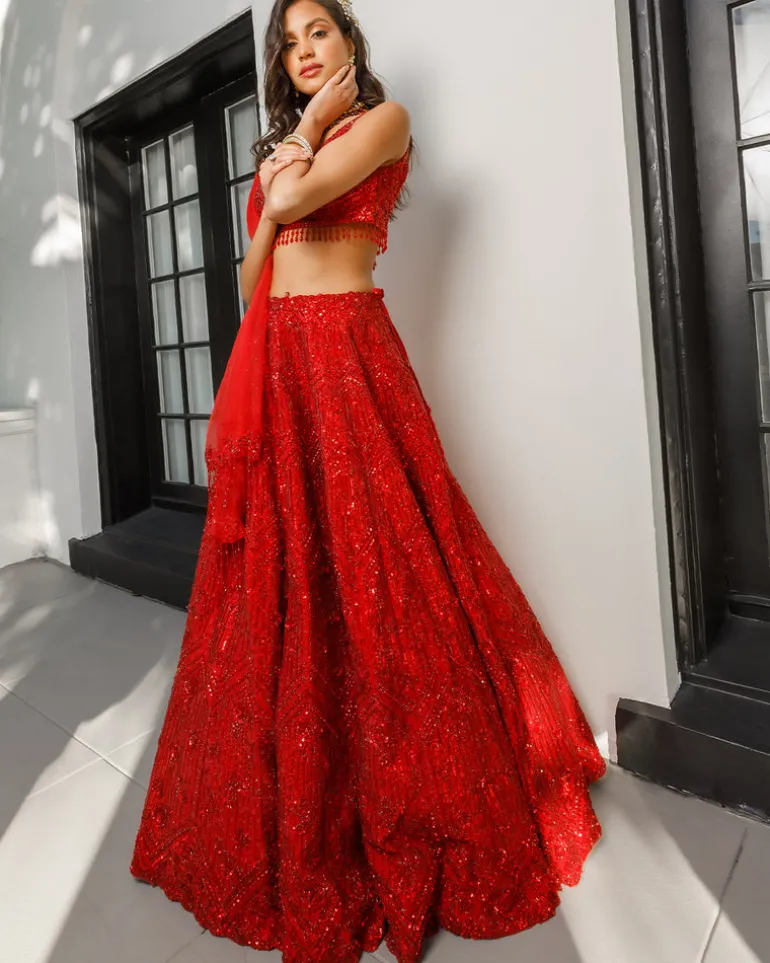 Ruby Lehenga