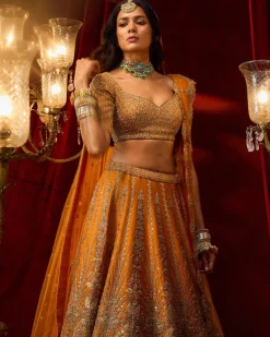 Rust Vivah Lehnga Set