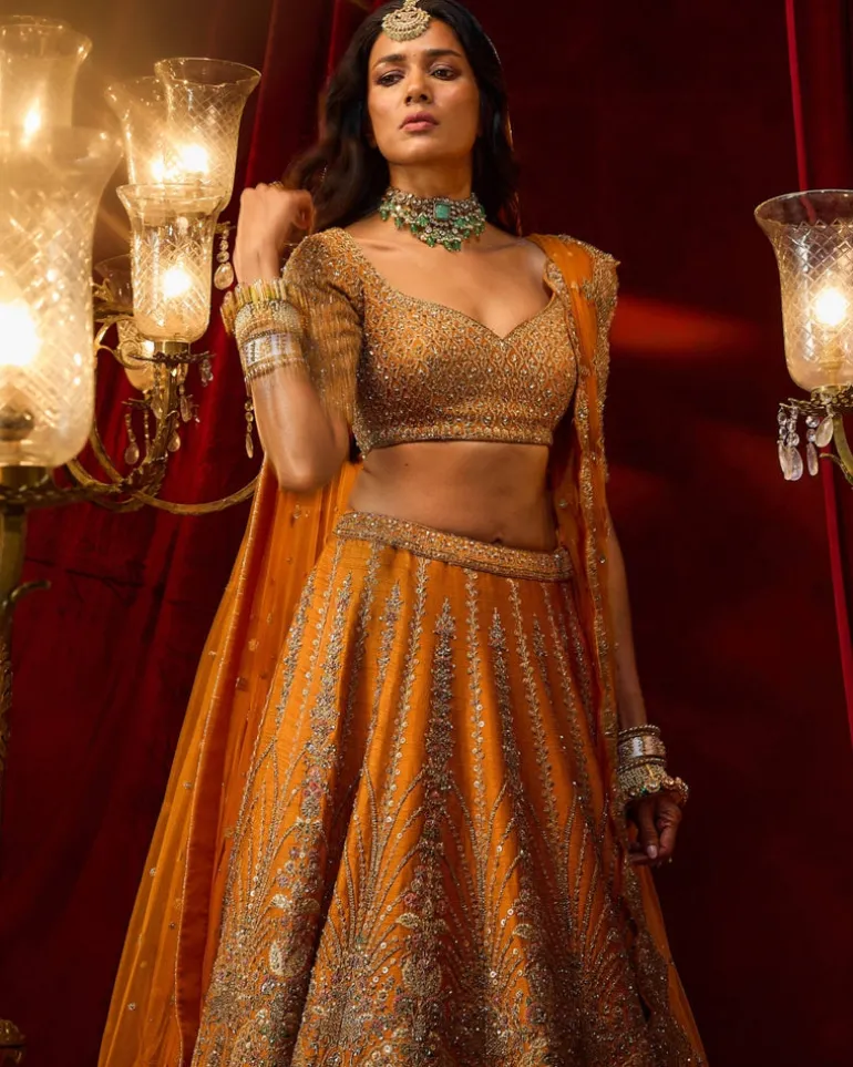 Rust Vivah Lehnga Set