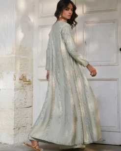 Sage Green Embroidered Borgia Set