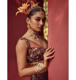 Scarlet Desire Lehenga Set