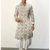 Scarlet Sage Ivory Printed Kurta Set