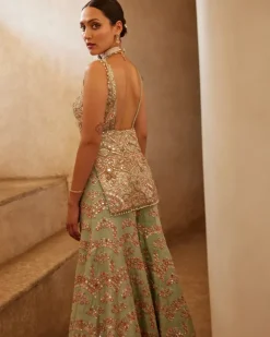 Sea Green Lavishka Sharara Set