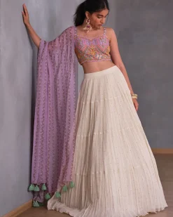 Sea Lavender Lehenga