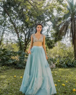 Serenity and Lemons Lehenga