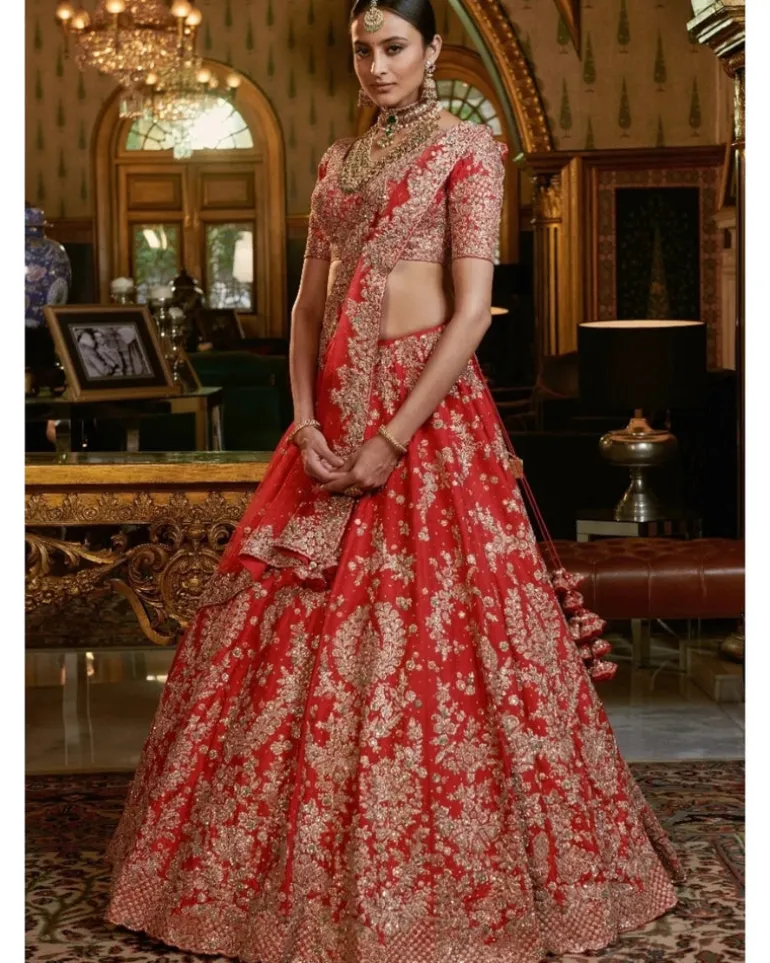 Shahana Raw Silk Bridal Lehenga Set