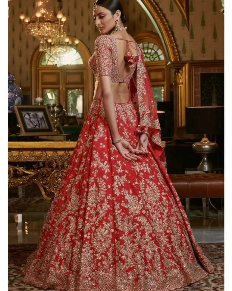 Shahana Raw Silk Bridal Lehenga Set