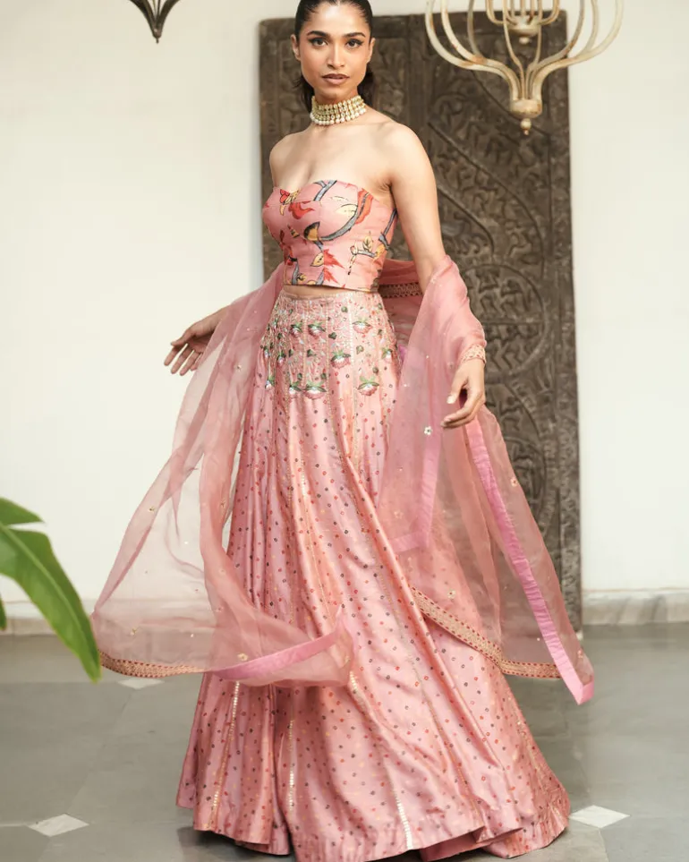 Shanaya Bustier Lehenga Set