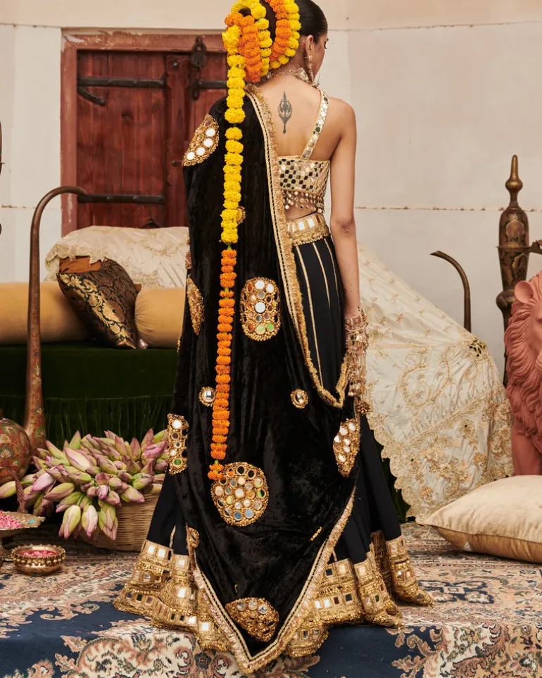 Sheesh Shyama Lehenga Set