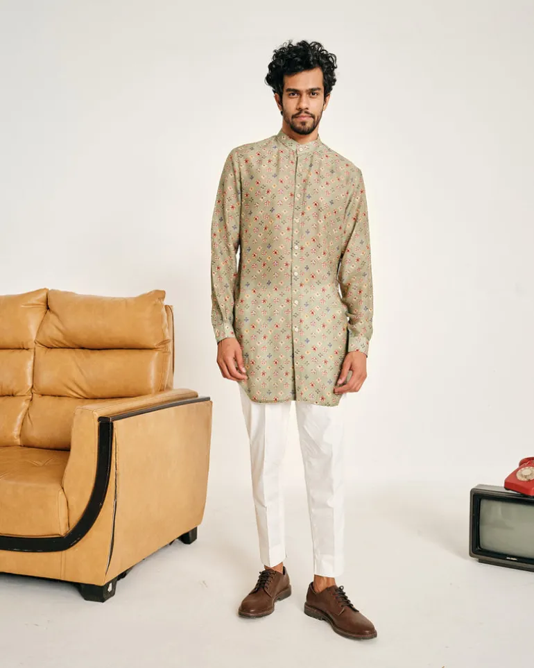 Sitara Jade Malai Cotton Kurta Pajama Set
