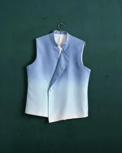 Sky Ombre Modal Linen Kurta With Matching Pajama