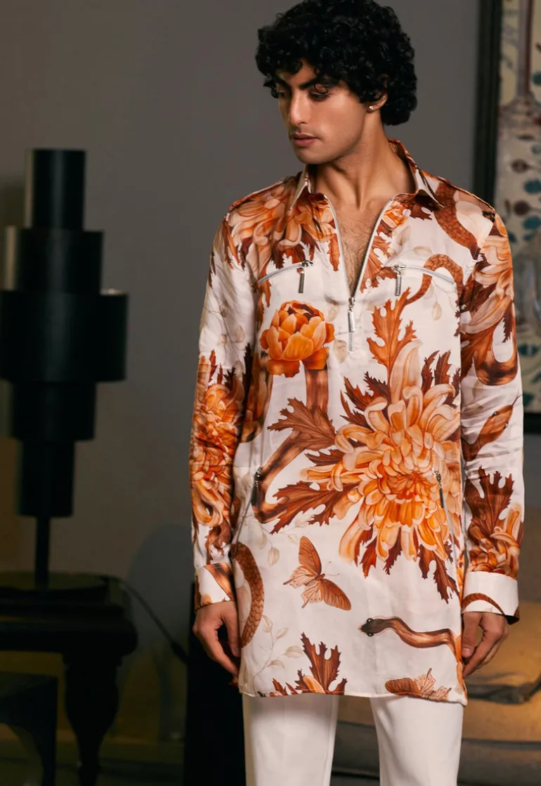 Snake Bamberg Goe Printed Kurta Set