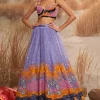 Sol Dusk Embroidered with Bustier Lehenga Set