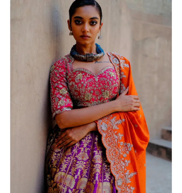 Srishti Silk Lehenga Set