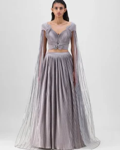 Steel Structured Strata Skirt Set