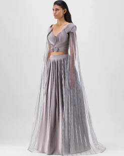 Steel Structured Strata Skirt Set