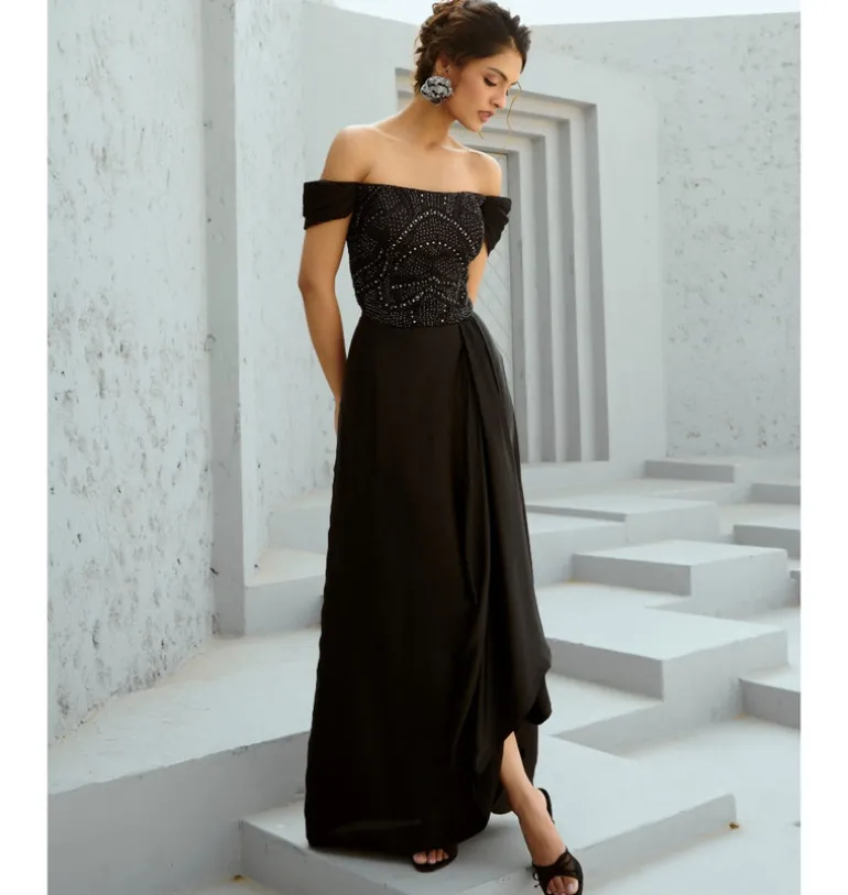Stella Corset Drape Skirt Set