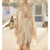 Sucha Ekru Aurora Dhoti Cape Set