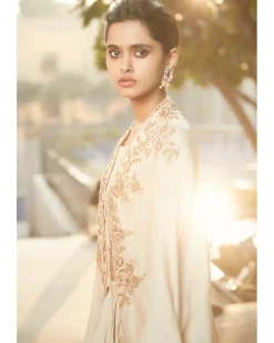 Sucha Ekru Aurora Dhoti Cape Set