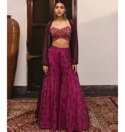 Suni Crop Top Cape Set