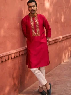 Surkh Laal Kurta With Pants