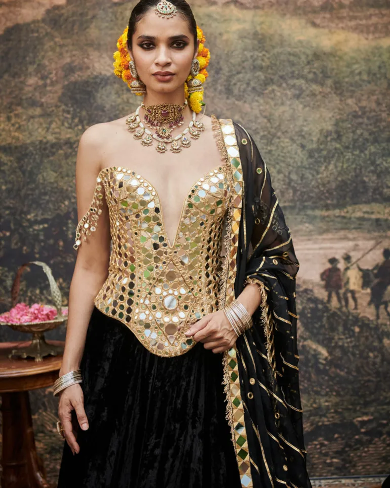 Surmayi Lehenga Set