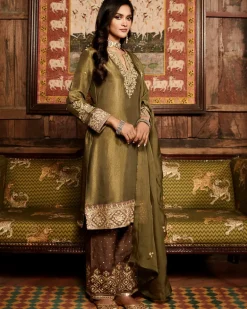 Tarnished Olive Tissue Heritage Suit Set