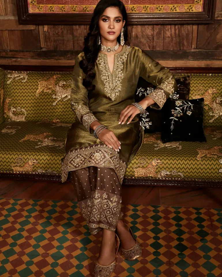 Tarnished Olive Tissue Heritage Suit Set