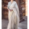 The Aquamarine Aurum Tissue Sari