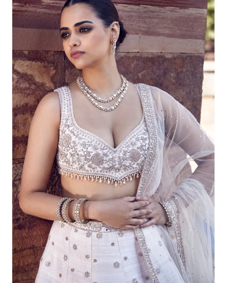 The Ecru Royal Nandi Lehenga Set
