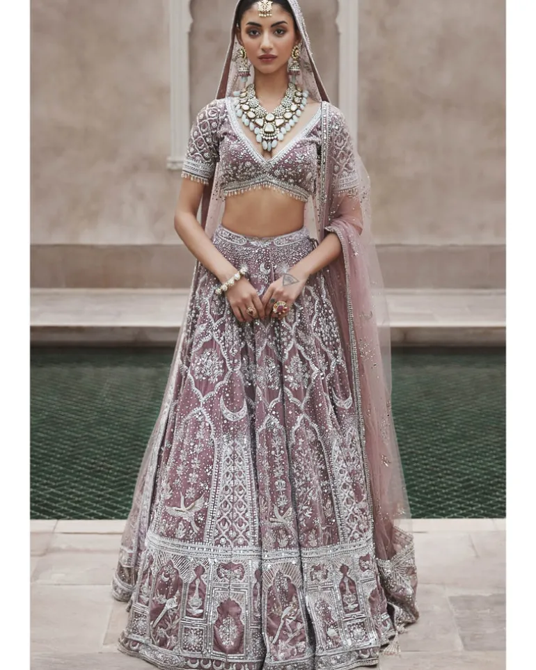 The French Rose Masai Trinity Lehenga Set