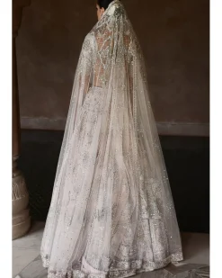 The Japanese Pink Royal Masai Holy Trinity Lehenga Set