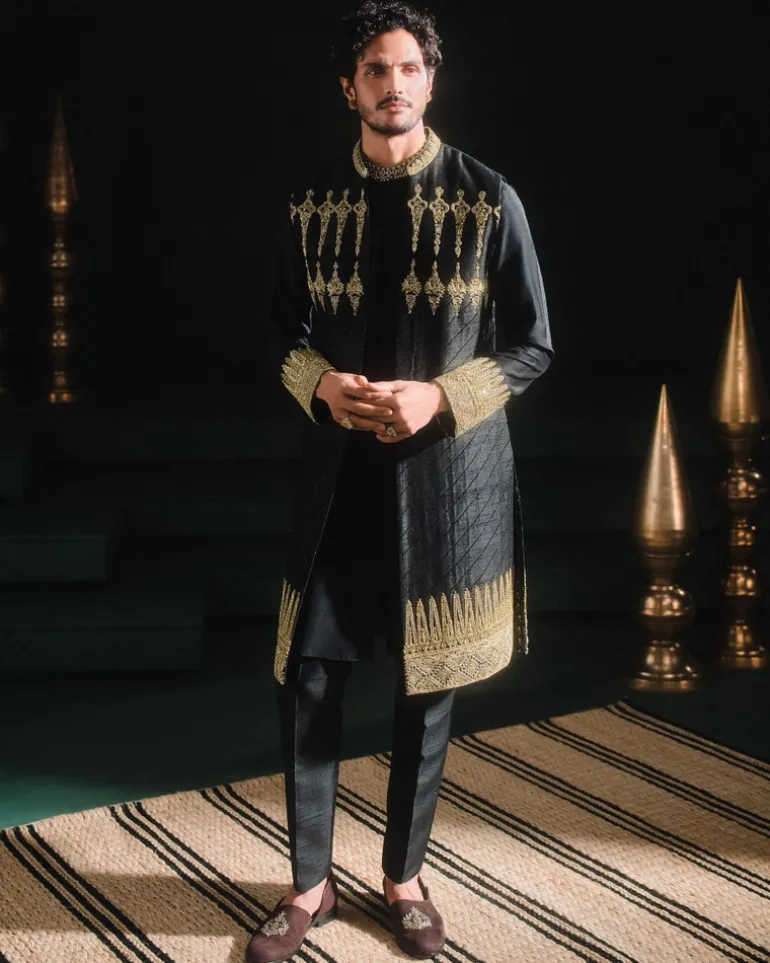 The Kala Khatta Sherwani Set