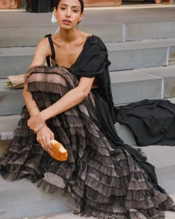 The Little Black Bow Sari Set
